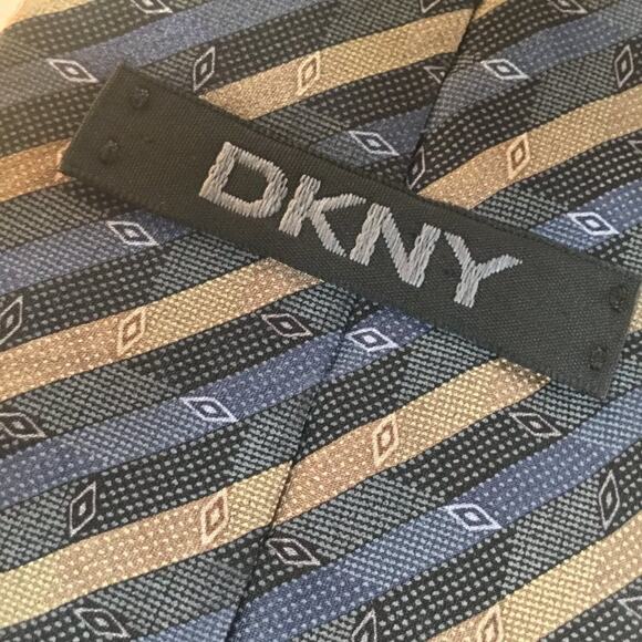 DKNY SILK TIE, - Picture 5 of 8